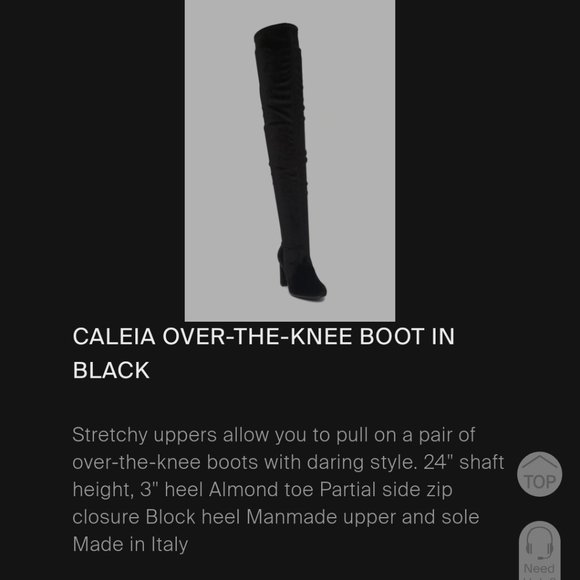 NWT Ron White Rapisardi Over-the-Knee Pull on Boots (7.5/8) Vegan - Picture 9 of 10